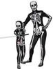 AltSkin Full Body Stretch Fabric Suit (XS, Skeleton) view 1