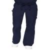 KOI Men's Big James Elastic Scrub Pants with Zip Fly and Drawstring Waist, Navy, 3X-Large Tall view 2