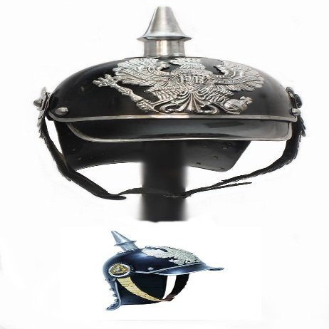 bombayjewel Pickelhaube Costume Helmet German Historical Replica Wearable Costume Armor