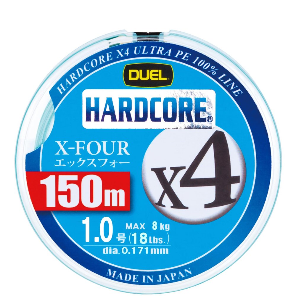 Duel Hardcore H3275-MG PE Line No. 1 Hardcore X4 150m MG Milky Green