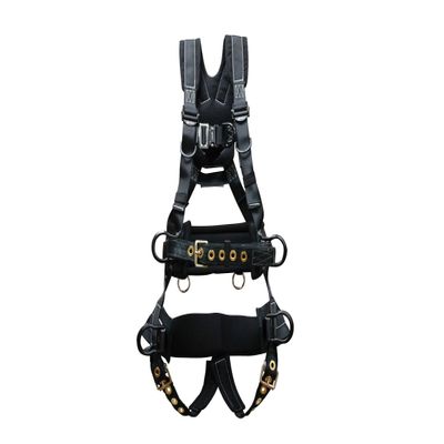 Elk River 67613 Polyester/Nylon PeregrineEX Platinum Series 6 D-Ring Harness with Tongue Buckles, Large