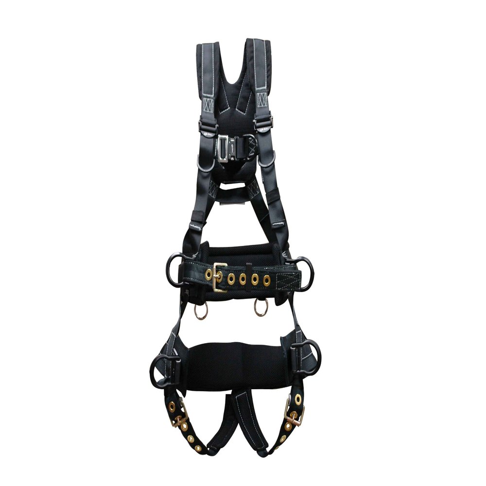 Elk River 67613 Polyester/Nylon PeregrineEX Platinum Series 6 D-Ring Harness with Tongue Buckles, Large