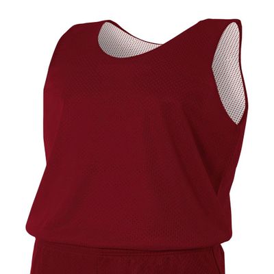 A4 Mens Reversible Mesh Tank Top | Cooling Dry Wick Shirt | High-Performance Moisture-Wicking Sleeveless Tee | Multisport Active Wear | Gym, Workout, Sports, & Running Top | Cardinal/White