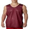 A4 Mens Reversible Mesh Tank Top | Cooling Dry Wick Shirt | High-Performance Moisture-Wicking Sleeveless Tee | Multisport Active Wear | Gym, Workout, Sports, & Running Top | Cardinal/White view 2