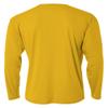 A4 Youth Cooling Performance Crew Long Sleeve T-Shirt, Gold, Small view 2