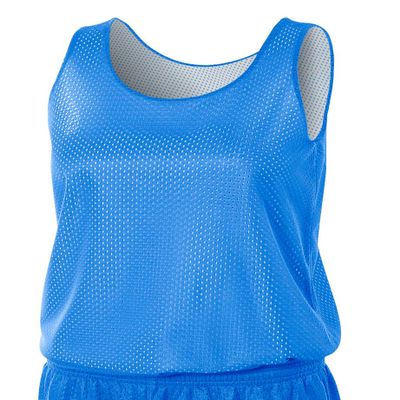 A4 Womens Reversible Mesh Tank, Small, Royal/White