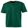 A4 Mens 2-Button Mesh Henley, Small, Forest view 2