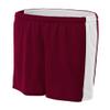 A4 Womens 8" Reversible Moisture Management Short, Small, Maroon White view 1
