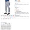 A4 Pro Style Elastic Bottom Baseball Pant (Grey) (L) view 2
