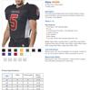 A4 Titan 4-Way Stretch Football Jersey, LargeXL, Gold/White view 2