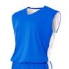 A4 Youth Reversible Moisture Management Muscle Tee, Royal/White, X-Large view 1