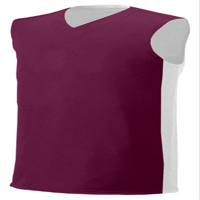 A4 Youth Reversible Moisture Management Muscle Tee, Maroon/White, X-Large