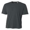 A4 Youth Cooling Performance Crew Short Sleeve T-Shirt, Graphite, Large view 1