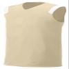 A4 Mens Moisture Management v-Neck Muscle Shirt, Medium, Vegas Gold/White