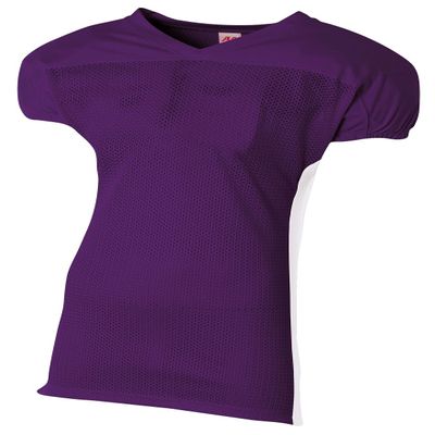 A4 Men's Titan 4-Way Stretch Football Jersey Purple/White