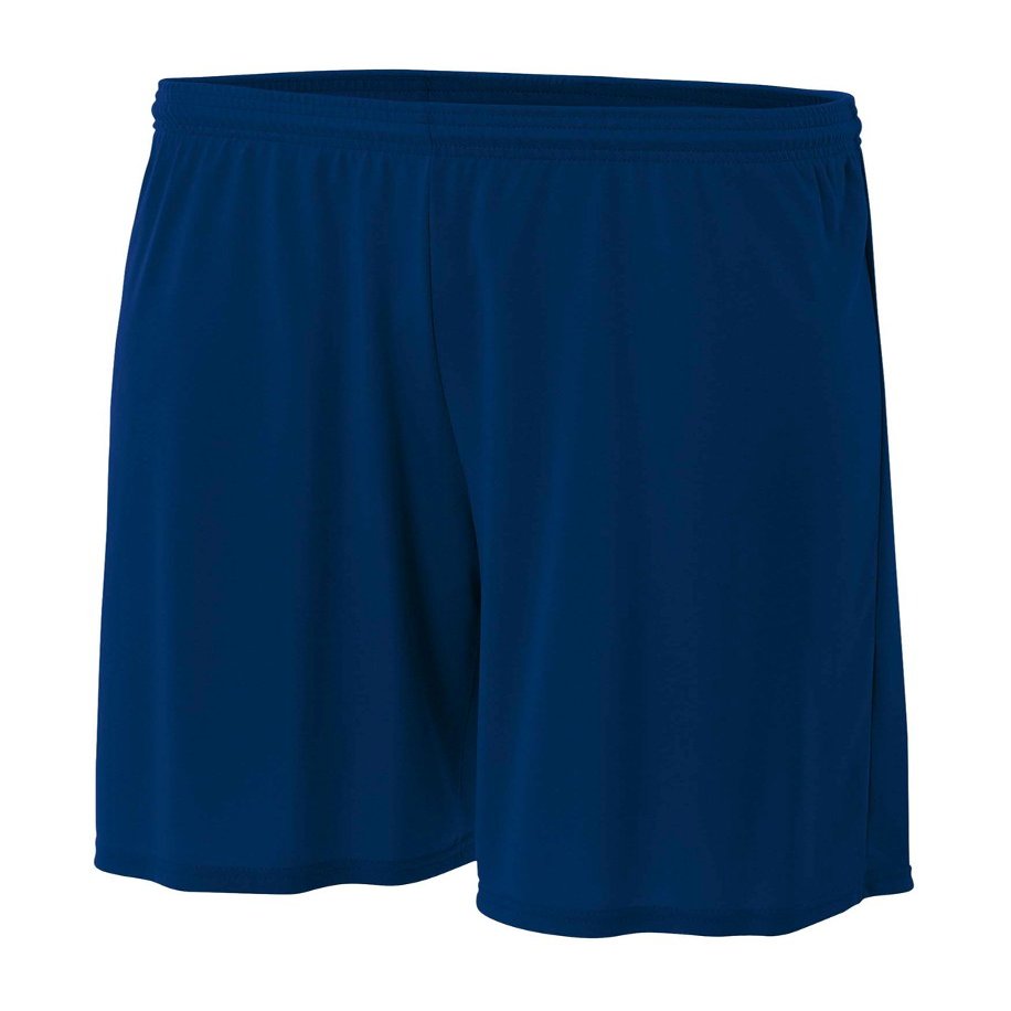 A4 6" Youth Cooling Performance Shorts, Navy, X-Large