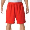 A4 7" Youth Power Mesh Shorts, Scarlet/Red, Large view 2