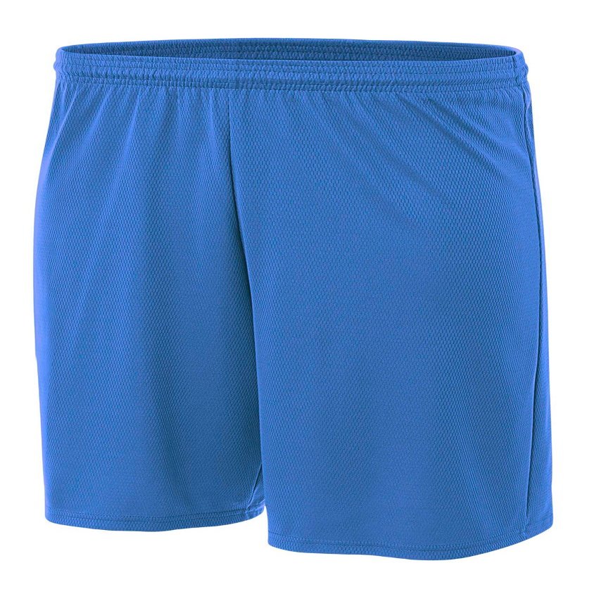 A4 7" Youth Power Mesh Shorts, Royal, X-Large