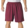 A4 7" Youth Power Mesh Short, Maroon, Large view 2