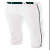 A4 Mens Pro-Style Open Bottom Baseball Pant, Large, White/Forest view 1