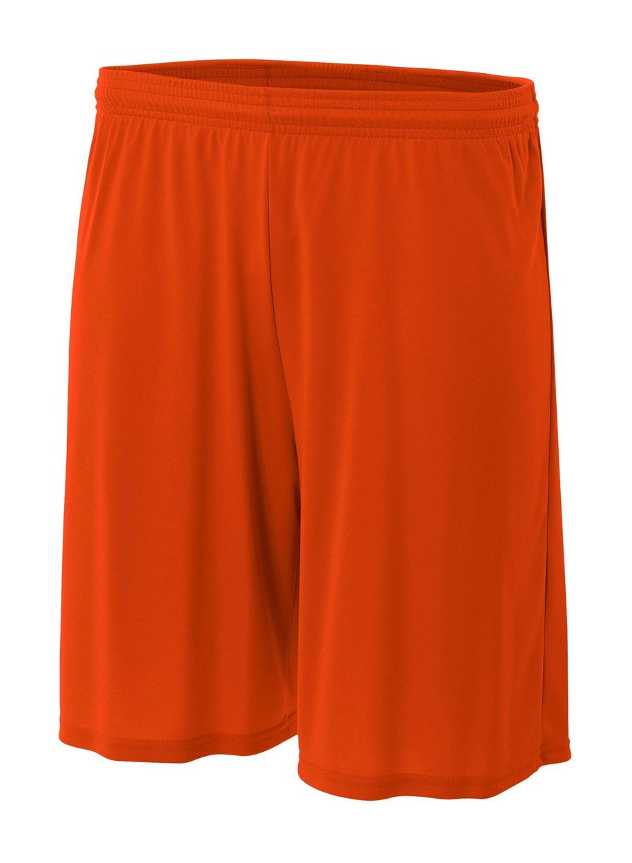 A4 6" Youth Cooling Performance Shorts, Athletic Orange, Small