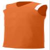 A4 Mens Moisture Management v-Neck Muscle Shirt, 3XL, Orange/White