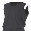 A4 Mens Moisture Management v-Neck Muscle Shirt, XL, Graphite/White view 1