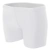 A4 Womens 4" Compression Short, Small, White view 1