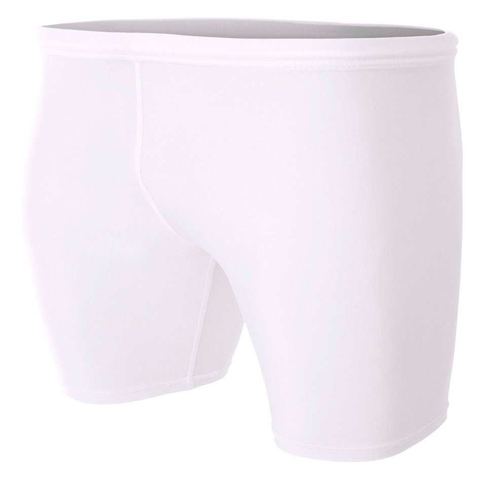 A4 Mens Compression Short, Medium, White