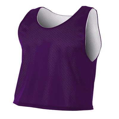 A4 Mens Lacrosse Reversible Practice Jersey, 2XL, Purple/White
