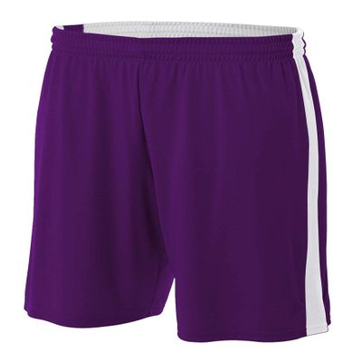 A4 Mens Reversible Moisture Management 10" Short, XL, Purple White