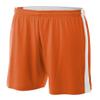 A4 Mens Reversible Moisture Management 10" Short, 3XL, Orange/White view 1