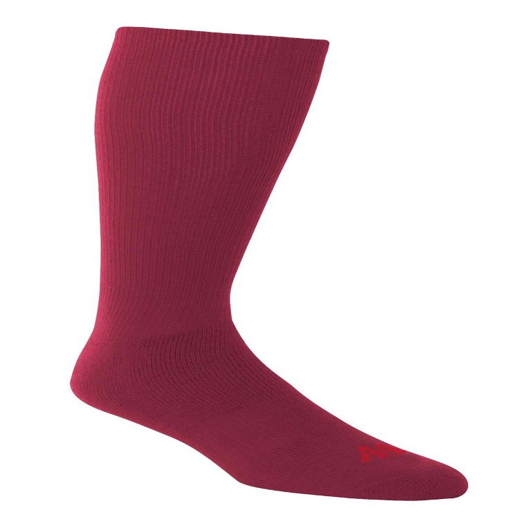 A4 Mens Multi-Sport Tube Sock, Small, Cardinal