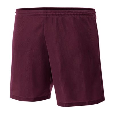 A4 Mens Lined Micromesh Short, Large, Maroon