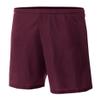 A4 Mens Lined Micromesh Short, Large, Maroon view 1