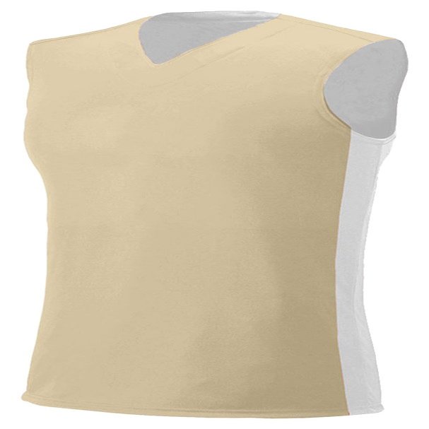 A4 Womens Reversible Moisture Management Muscle Shirt, Large, Vegas Gold/White