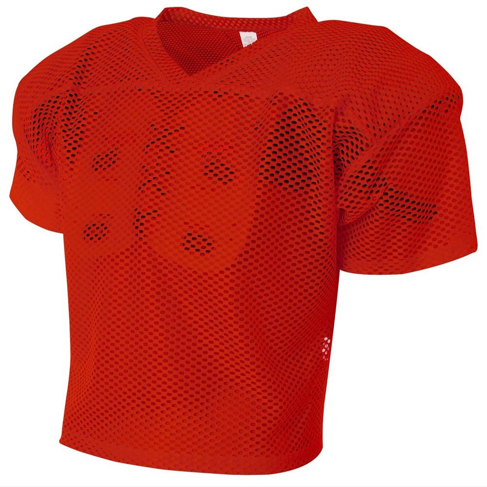 A4 All Porthole Practice Jersey, 2XL, Scarlet