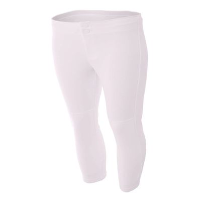 A4 Youth Softball Pant, Large, White