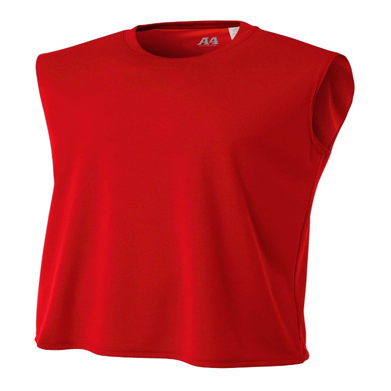 A4 Mens Cooling Performance Muscle Tank Top | Moisture-Wicking | Medium | Scarlet