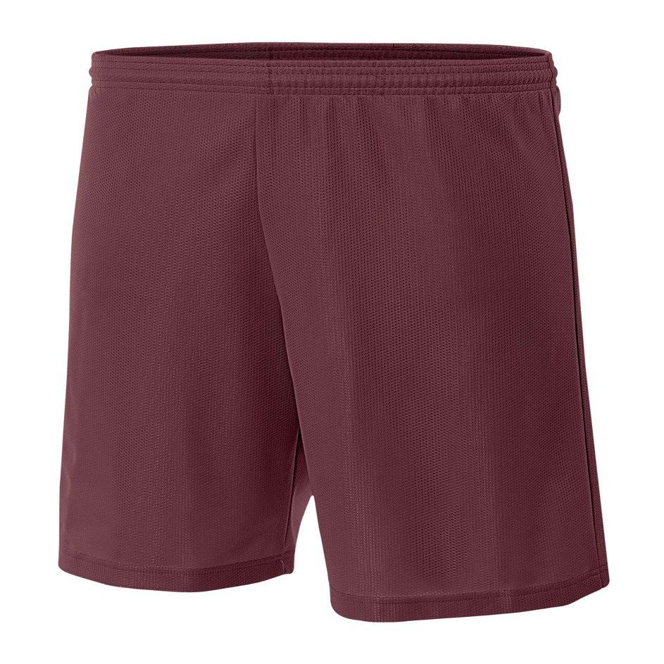 A4 Mens Lined Micromesh Short, 2XL, Cardinal