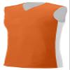 A4 Womens Reversible Moisture Management Muscle Shirt, 2XL, Orange/White view 1
