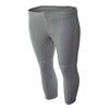 A4 Youth Softball Pant, Small, Grey view 1