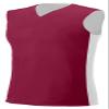 A4 Womens Reversible Moisture Management Muscle Shirt, 2XL, Cardinal/White view 1