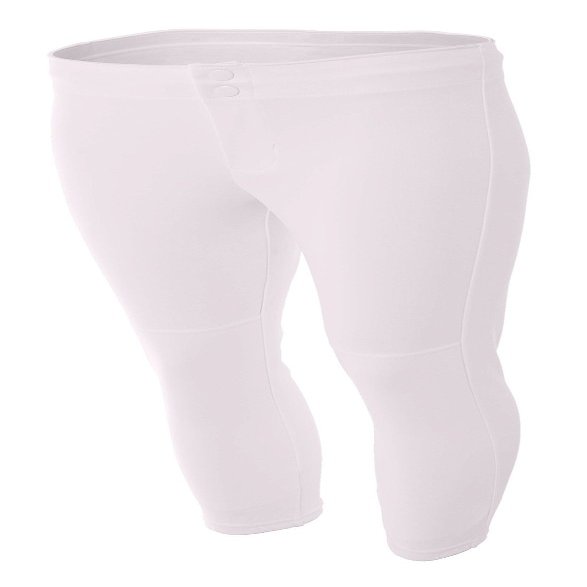 A4 Womens Softball Pant, Large, White