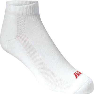 A4 Mens Performance Low Cut Socks, XL, White