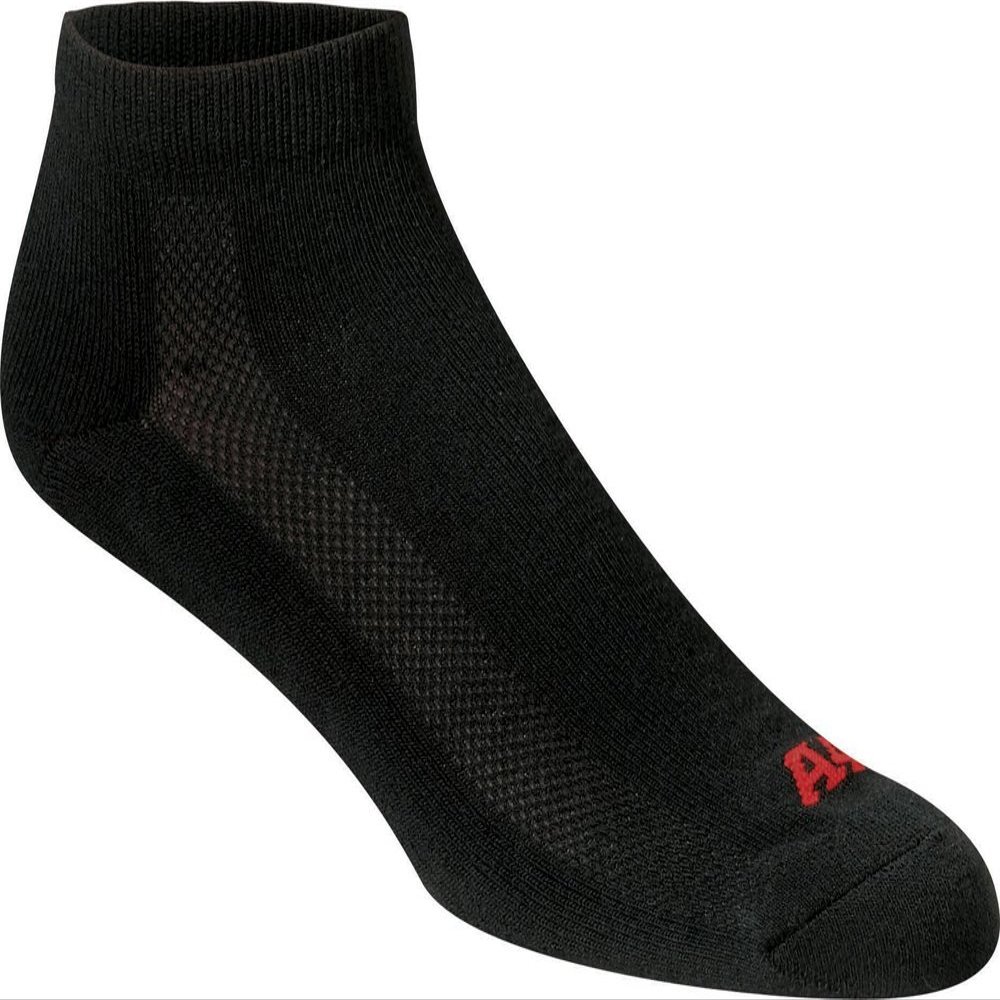 A4 Mens Performance Low Cut Socks, XL, Black