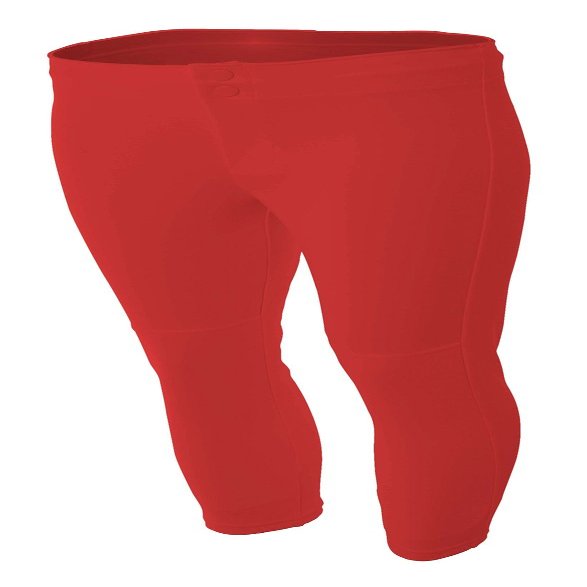 A4 Womens Softball Pant, Small, Red