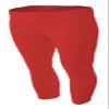 A4 Womens Softball Pant, Small, Red view 1