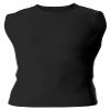 A4 Mens Compression Muscle Shirt Tee, 2XL, Black view 2