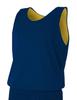 A4 Mens Reversible Mesh Tank Top | Cooling Dry Wick Shirt | High-Performance Moisture-Wicking Sleeveless Tee | Multisport Active Wear | Gym, Workout, Sports, & Running Top | Navy/Gold view 1